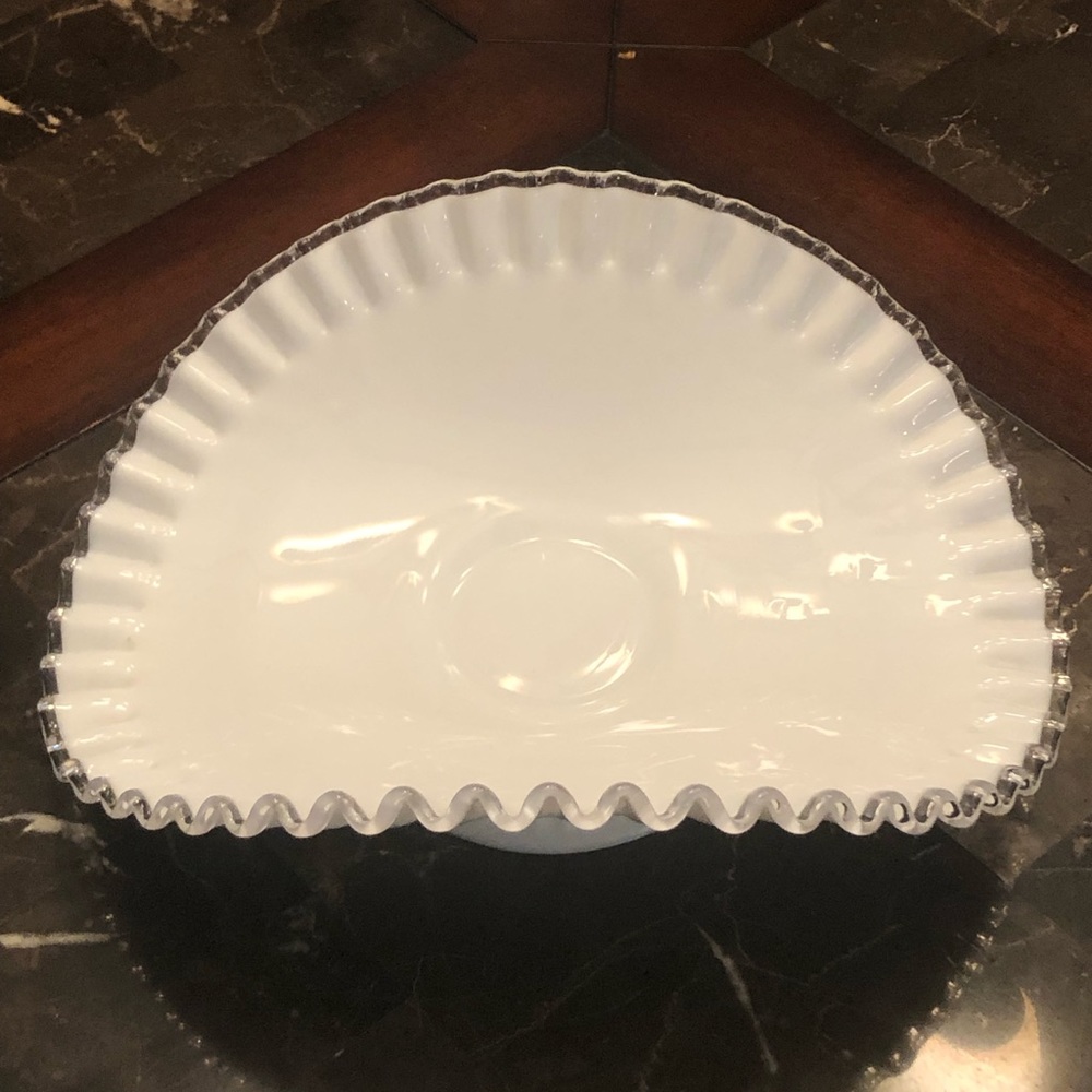Fenton Silver Crest Serving Bowl